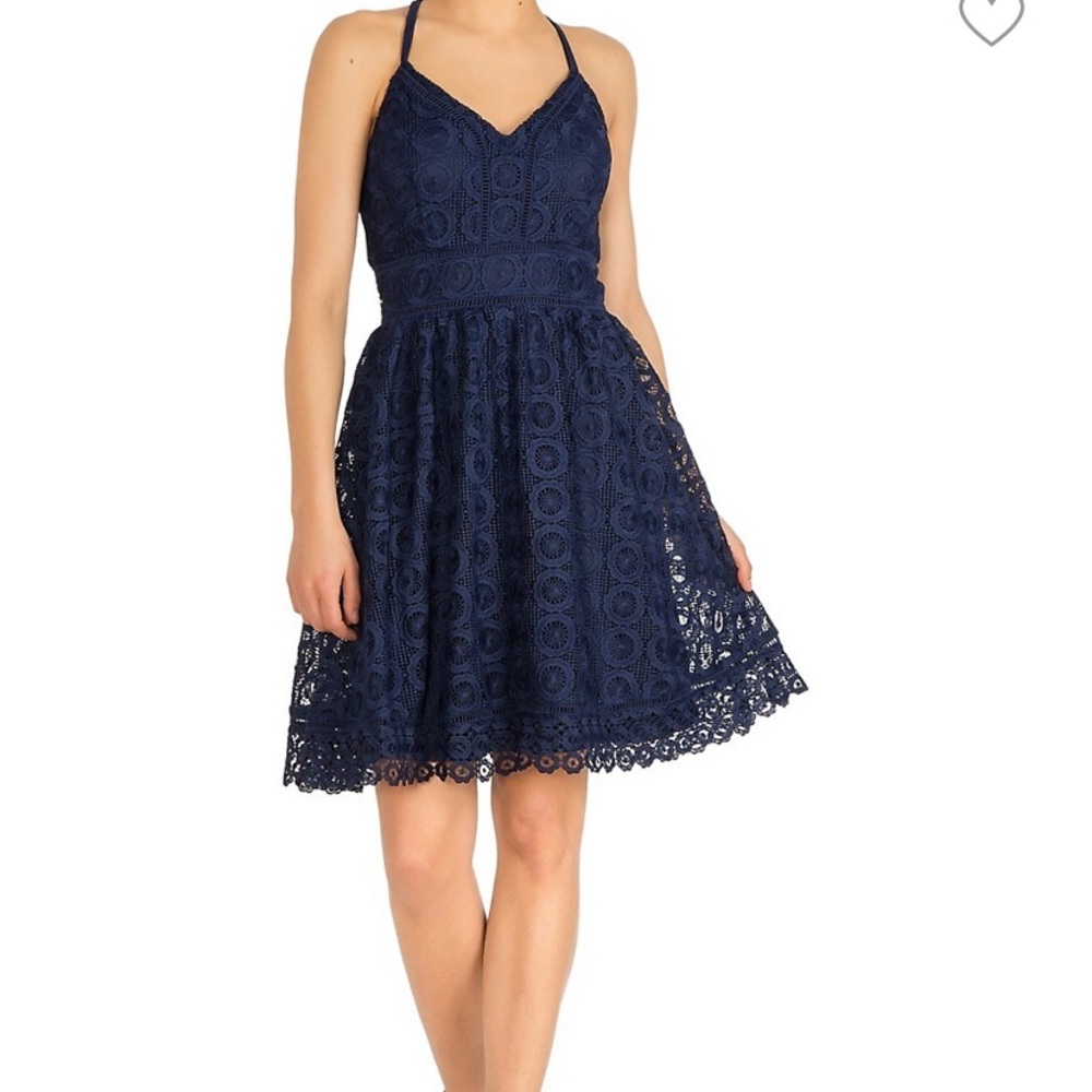 NEW Guess Lace Fit and Flare Dress